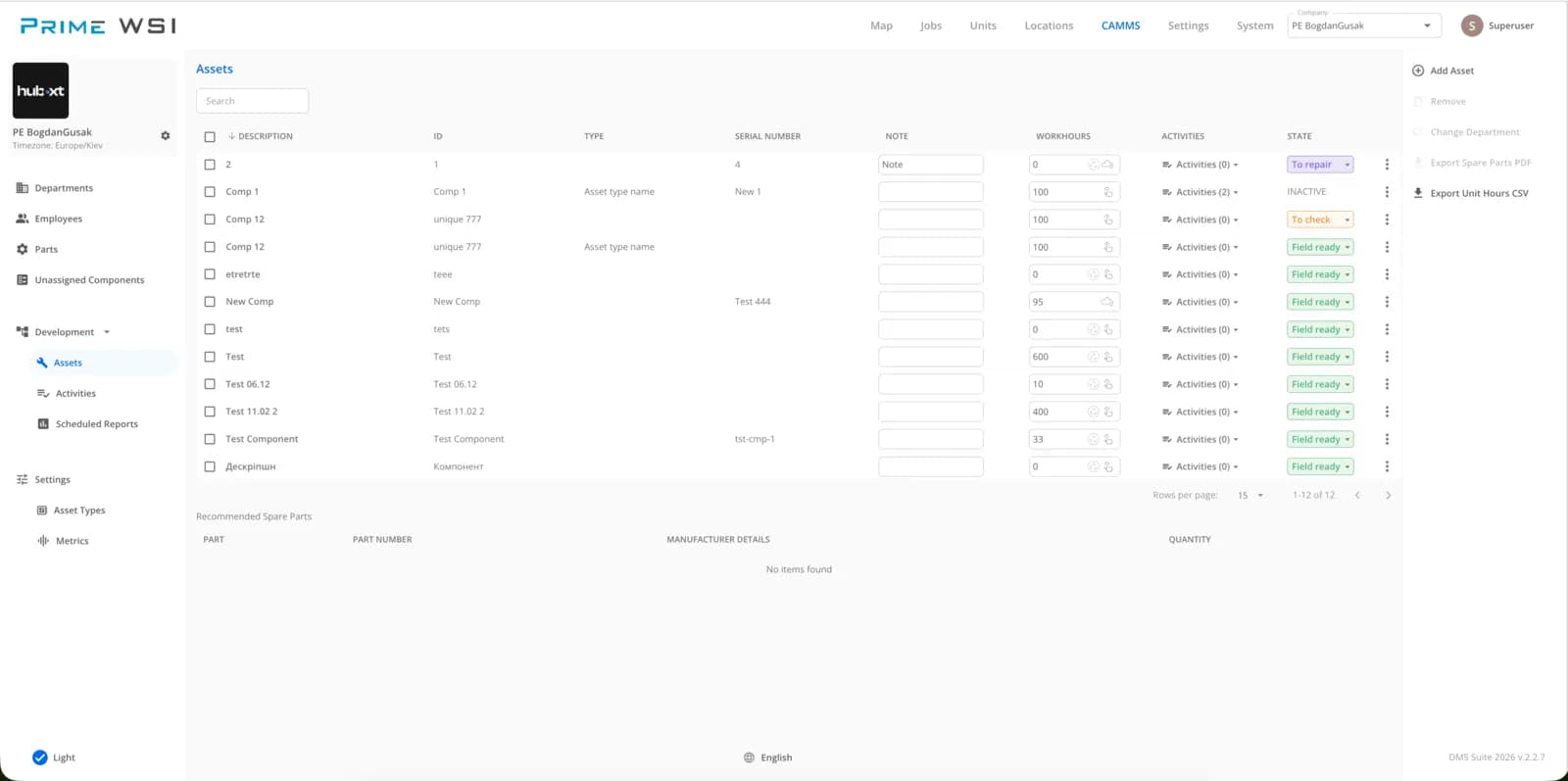 DMS platform and maintenance management preview
