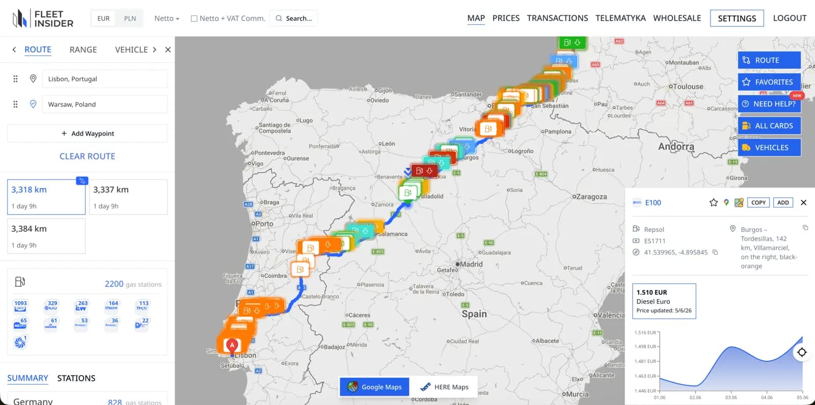 FleetInsider fuel optimization platform preview
